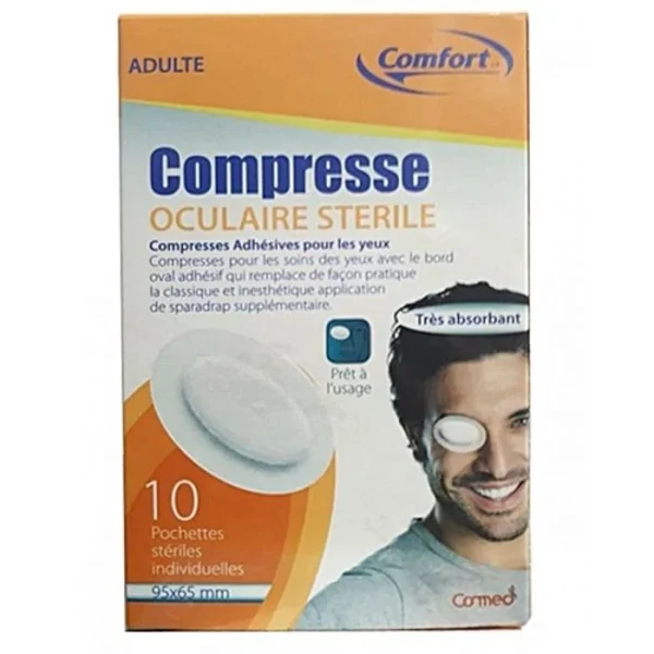 COMPRESSE OCCULAIRE COMFORT/10 ADULTE