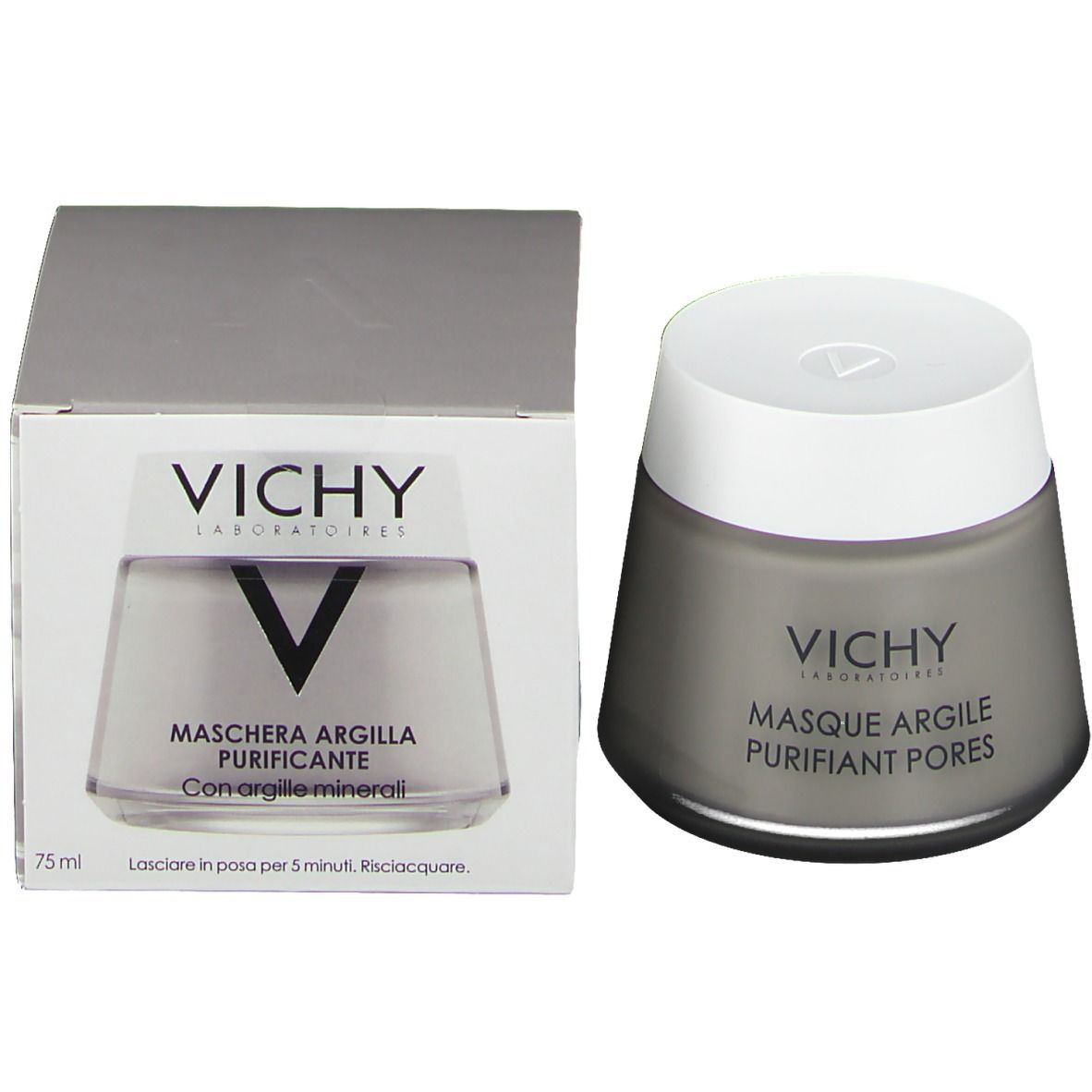 BE03384278-p16 VICHY MASQUE ARGILE PURIFIANT 2*6ML ( GRIS) – Image 1