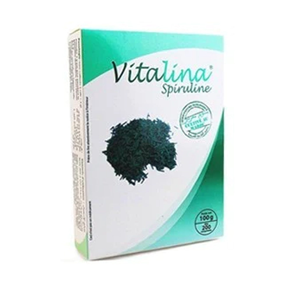 Vitalina-Spiruline-En-Paillettes-100g-nova-parapharmacie-casablanca VITALINA SPIRULINE PAILLETTES 100G GM – Image 1