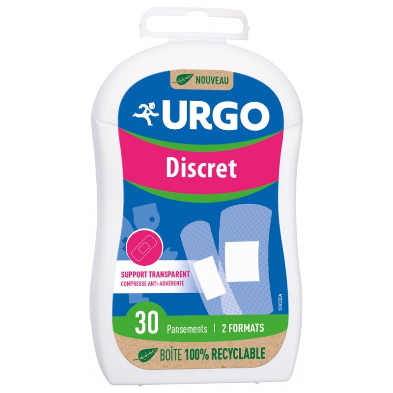 pansements-discret-predecoupes-boite-de-30-urgo URGO DISCRET 30PTS – Image 1