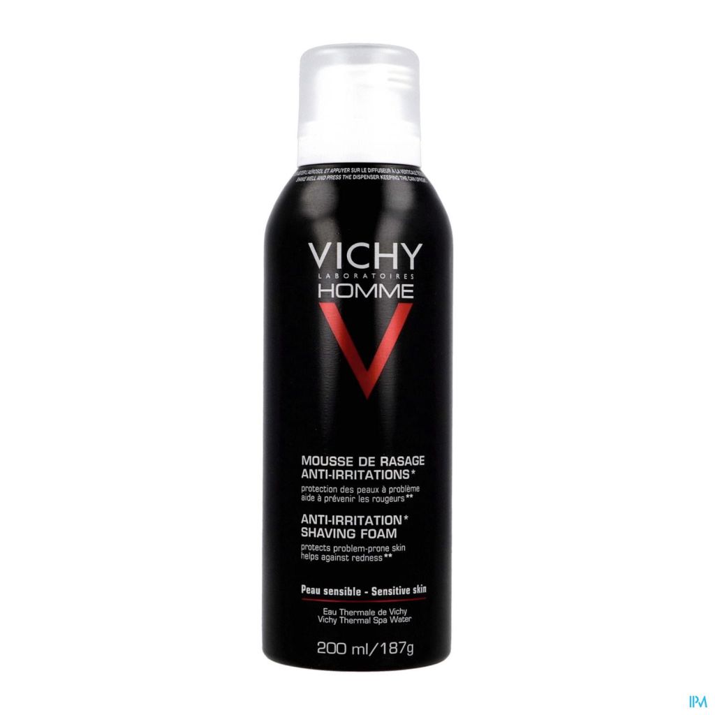 vichy-homme-mousse-a-raser-anti-irritations-200-ml VICHY HOMME MOUSSE DE RASAGE 200ML – Image 1