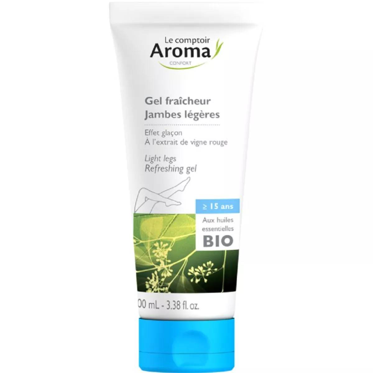 3273818833543-cdp-gel-jambes-veinacrise-100-ml-2x AROMA VEINACRISE GEL FRAICHEUR JAMBES LEGERES 100ML – Image 1