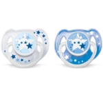 AVENT SUCETTES NUIT-SILI 6-18MOIS  SCF176/62