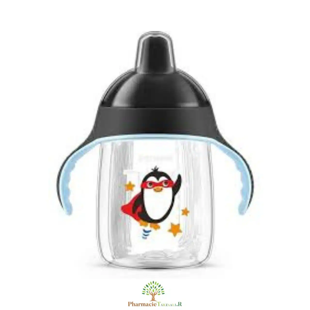 Avent-Philips-Tasse-A-Bec-260Ml-Sans-Fuite-12M-1 AVENT TASSE PINGOUIN AVEC ANSES NOIRE 260ML 12M+ – Image 1