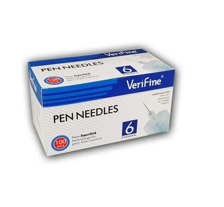 CareFine - Aiguilles pour stylos d'insuline 6mm 100pcs CAREFINE AIGUILLES 6 MM 100 PCS – Image 1