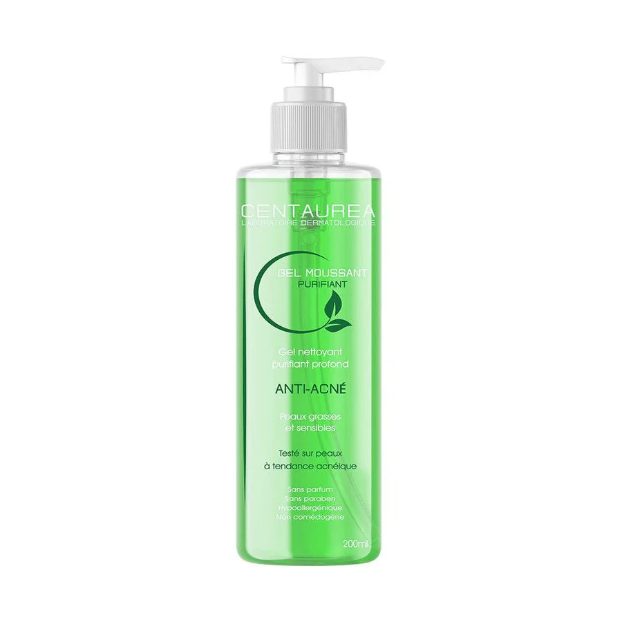 Centaurea-Gel-Moussant-Purifiant-Anti-Acne-200mlnova-parapharmacie-maroc_900x CENTAUREA GEL MOUSSANT PURIFIANT ANTI-ACNE 200 ML – Image 1