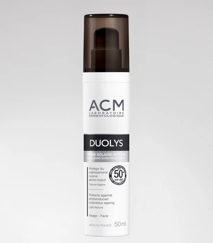 HEROIMAGE-DUOLYSCREMESOLAIRE ACM DUOLYS ECRAN SOLAIRE ANT-AGE 50+ SPF – Image 1