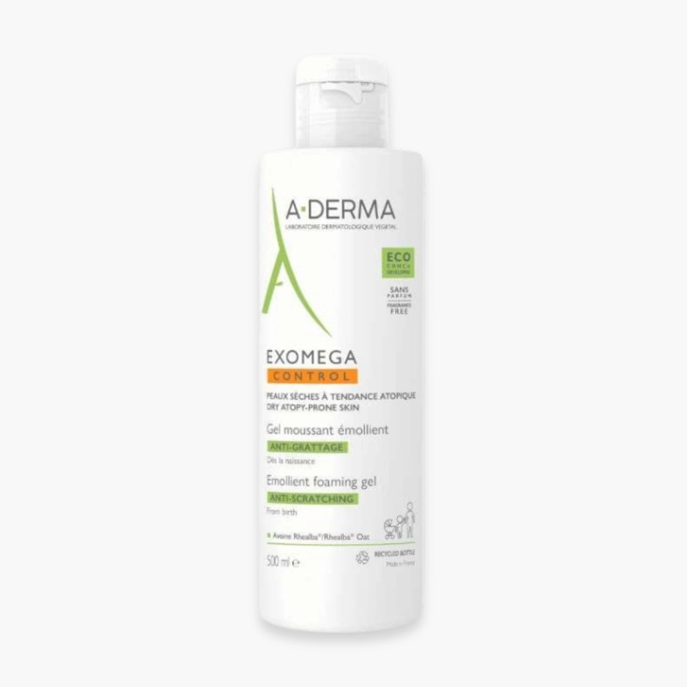 a-derma-exomega-control-gel-lavant-emollient-anti-grattage-2en1-500ml-2 A-DERMA EXOMEGA GEL MOUSSANT 500ML – Image 1