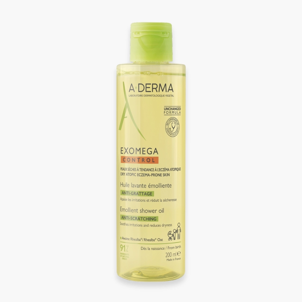 a-derma-exomega-control-huile-lavante-emolliente-anti-grattage-200ml A-DERMA EXOMEGA LAIT 200ML – Image 1