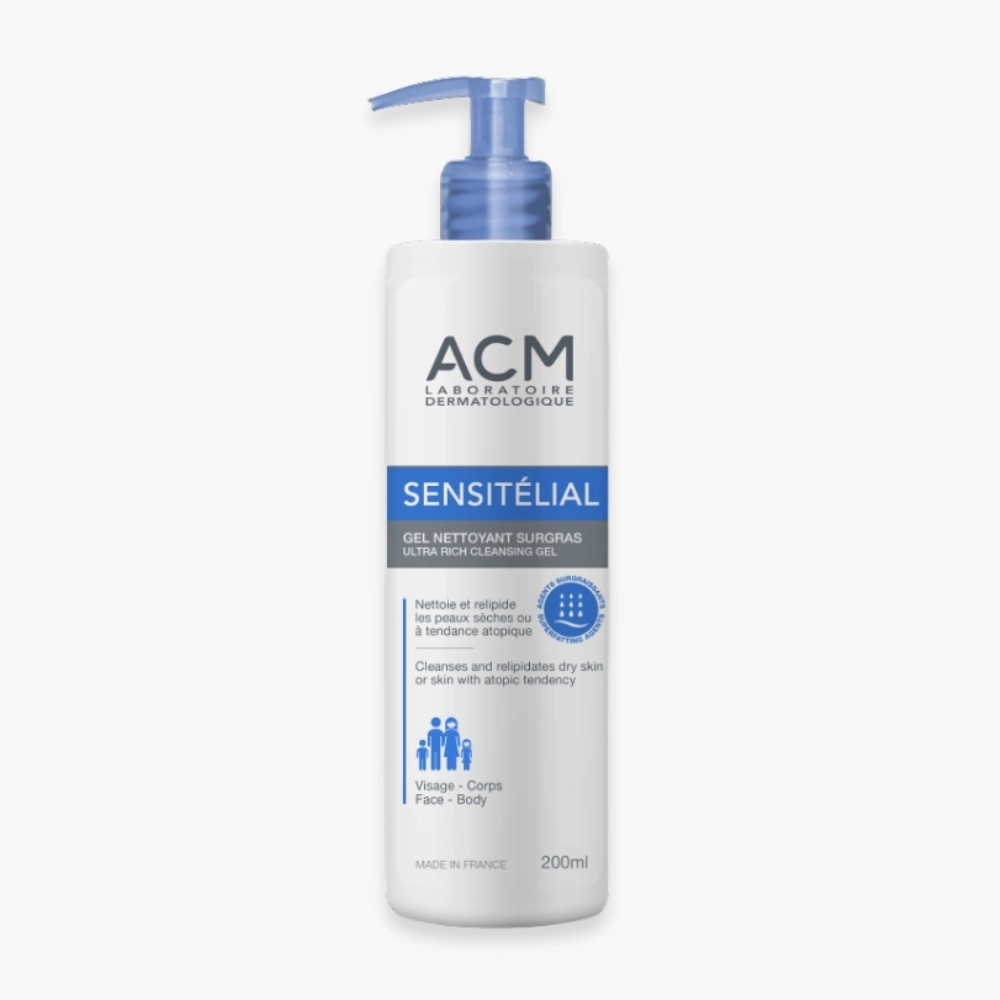 acm-sensitelial-gel-nettoyant-surgras-200ml ACM SENSITELIAL GEL NETTOYANT SURGRAS 200ML – Image 1