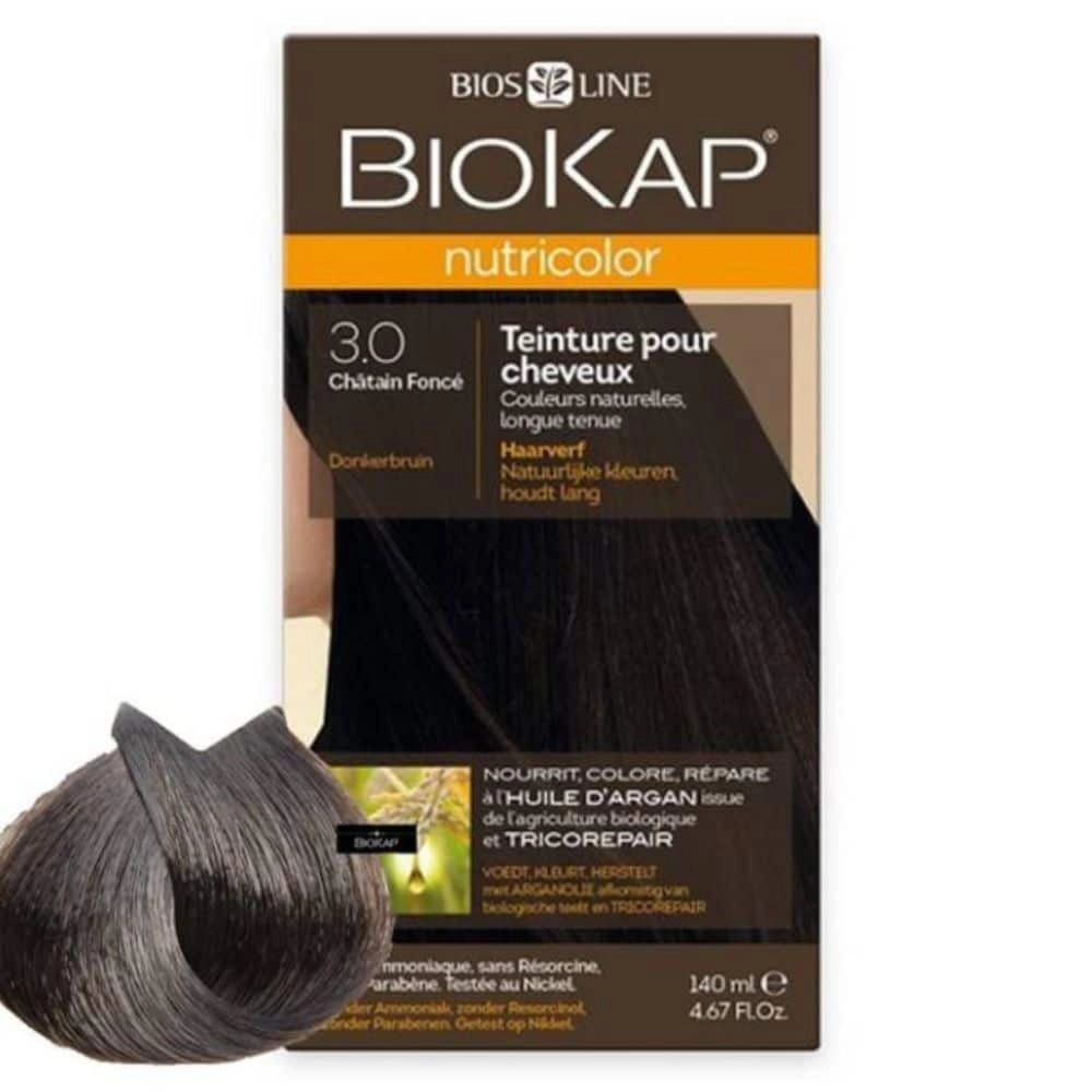 biokap-nutricolor-coloration-naturelle-cheveux-140ml-30-chatain-fonce BIOKAP NUTRICOLOR 3.0 – Image 1