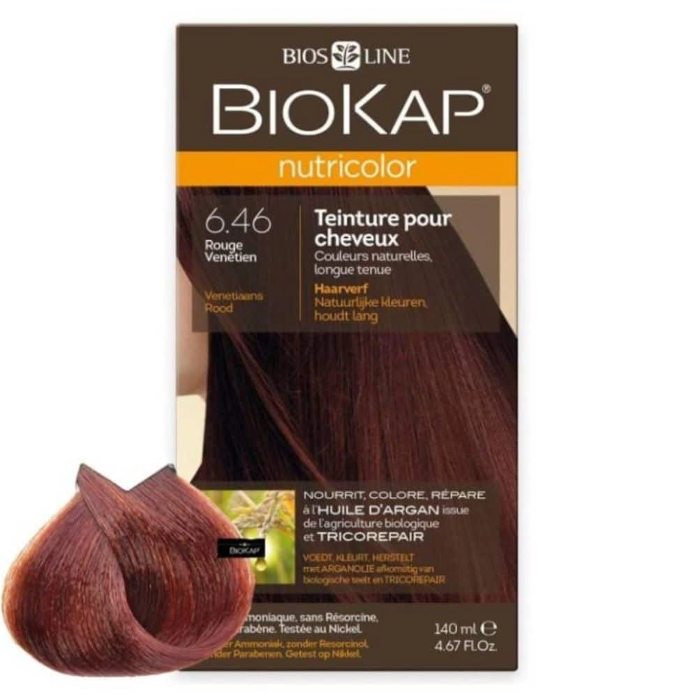 biokap-nutricolor-coloration-naturelle-cheveux-140ml-646-rouge-venetien BIOKAP NUTRICOLOR 6.46 – Image 1