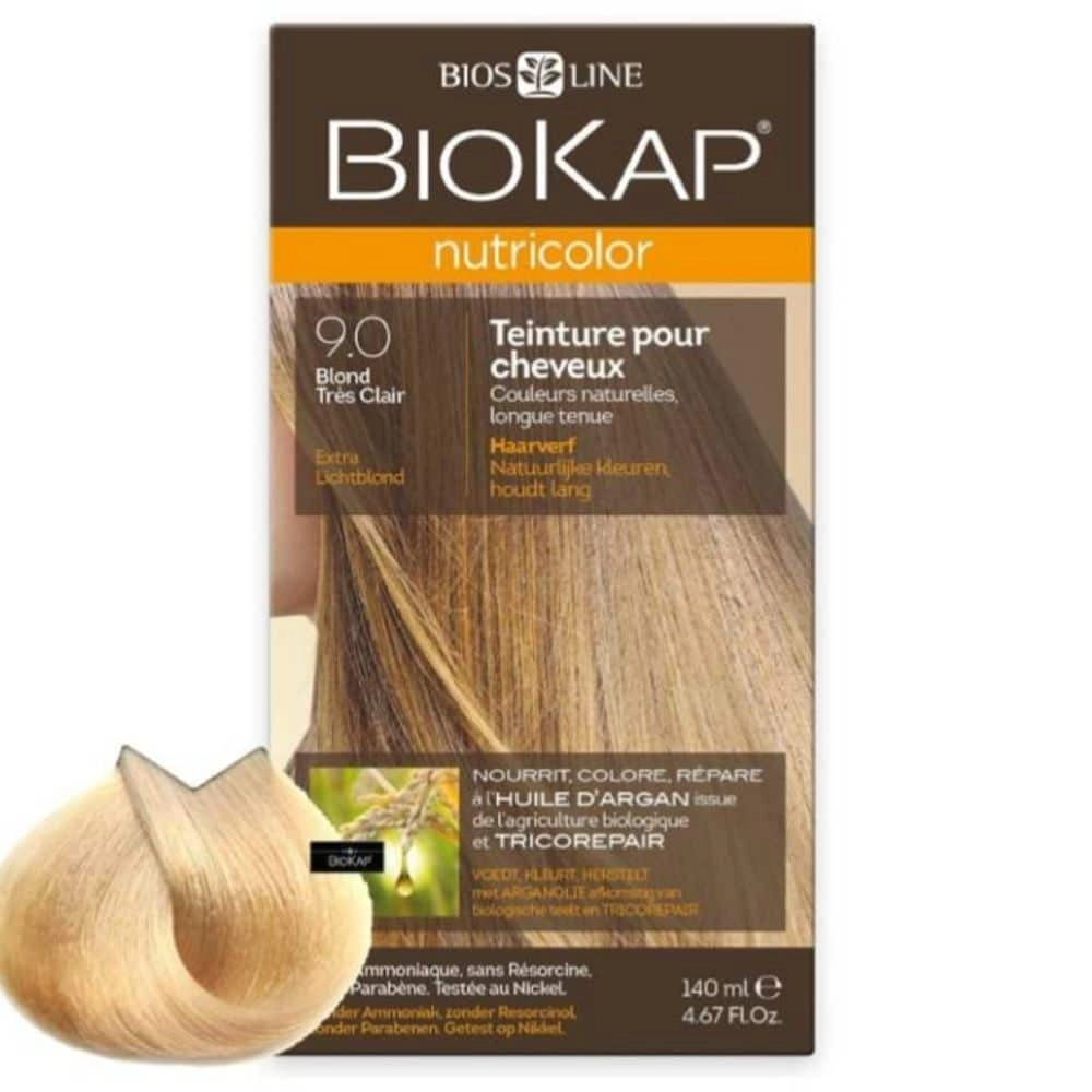 biokap-nutricolor-coloration-naturelle-cheveux-140ml-90-blond-tres-clair BIOKAP NUTRICOLOR 9.0 – Image 1