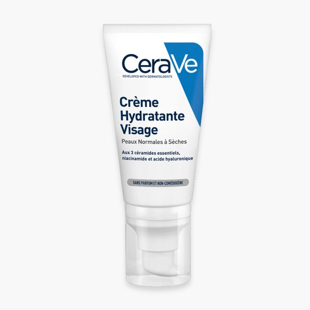 cerave-creme-hydratante-visage-peau-normale-a-seche-52ml CERAVE CREME HYDRATANTE VISAGE 52ML PNS – Image 1