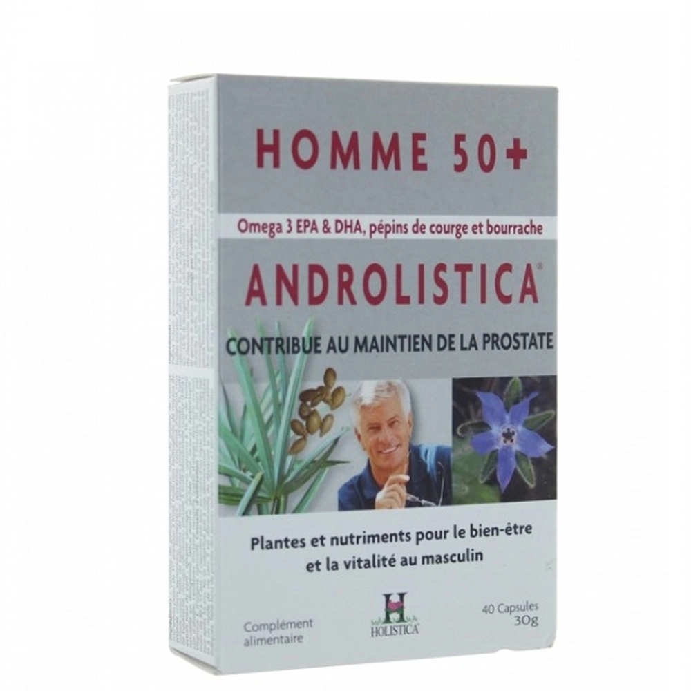 holistica-androlistica-hommes-50-confort-urinaire-40-capsules ANDROLISTICA MEN 40 CAPSULES – Image 1