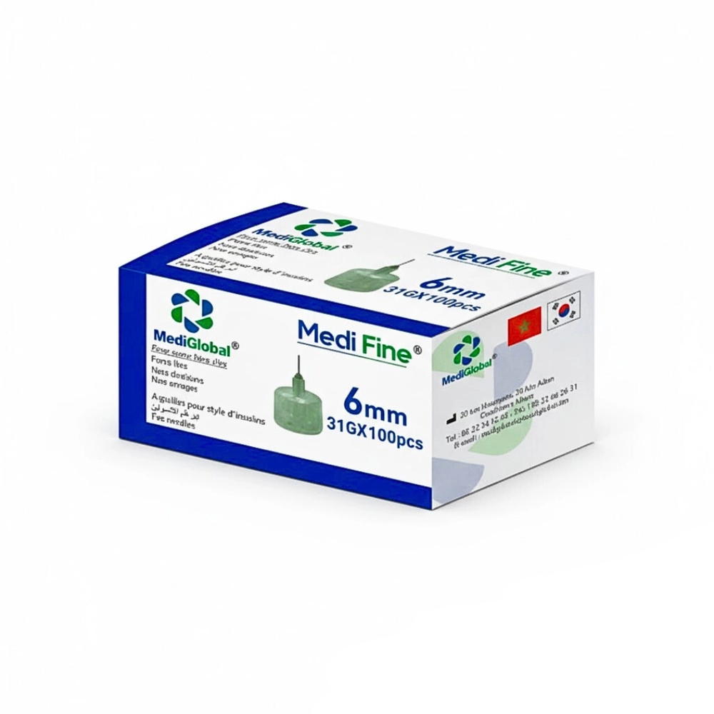 medi-fine-aiguille-stylo-dinsuline-6mm-31g100-pieces AIGUILLES INSULINE MEDFINE 6MM – Image 1
