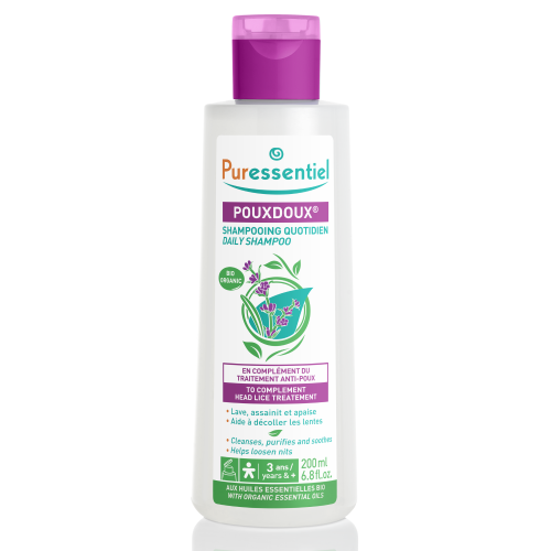 puressentiel-pouxdoux-shampooing-quotidien-bio-200ml ANTI POUX SHAMPOOING 200ML – Image 1