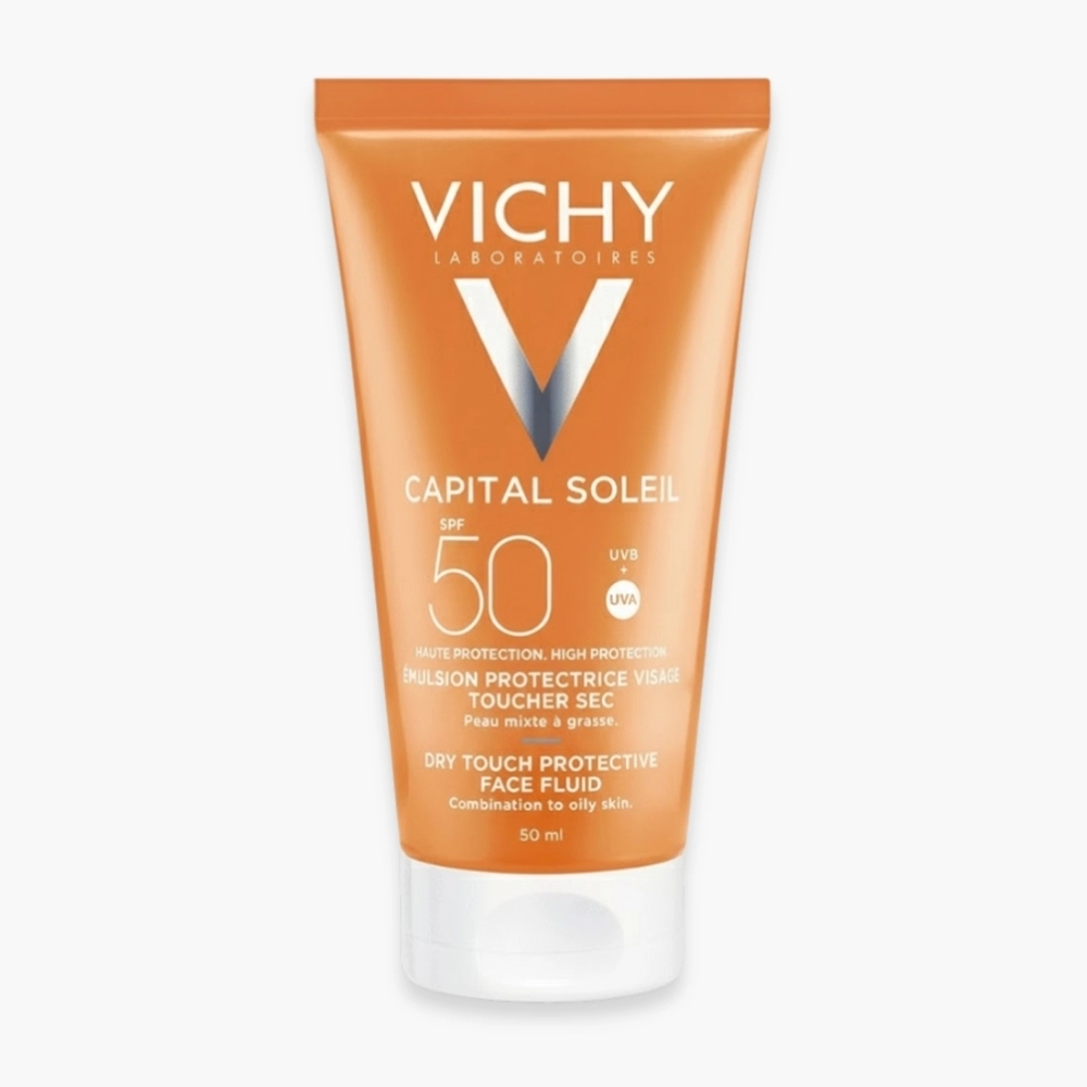 vichy-capital-soleil-emulsion-toucher-sec-spf50-50ml VICHY ECRAN CREME ANTI-BRILLANCE TOUCHER SEC INVI SPF50 – Image 1