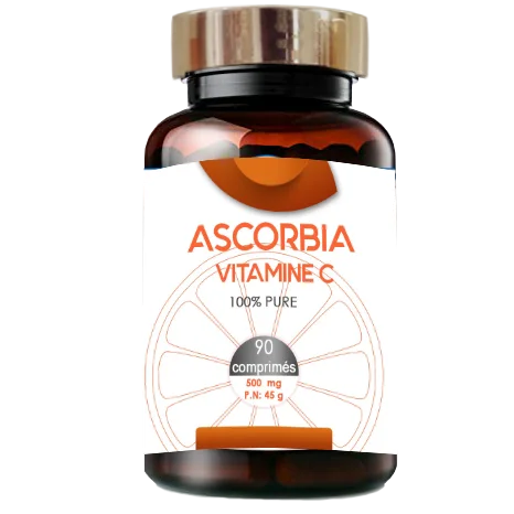 vita-c- ASCORBIA VITAMINE C 90 COMPRIMES 500 MG – Image 1