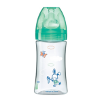 DODIE BIB INI+270ML TRANSPARENT DECORE VERT