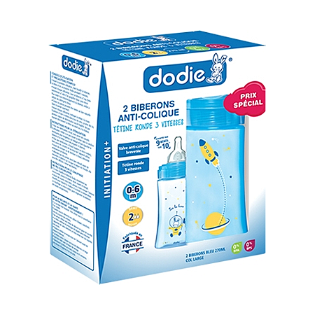3700763501031_1 DODIE BIB COFFRET INIT+270ML BLEU – Image 1