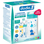 DODIE BIB COFFRET SENS+270ML*2