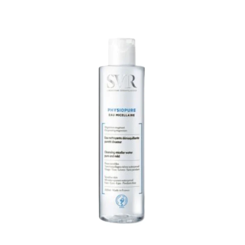 60f99c0e2e17377a8a0cc73cc5330dce Svr physiopure eau micellaire 200 ml – Image 1