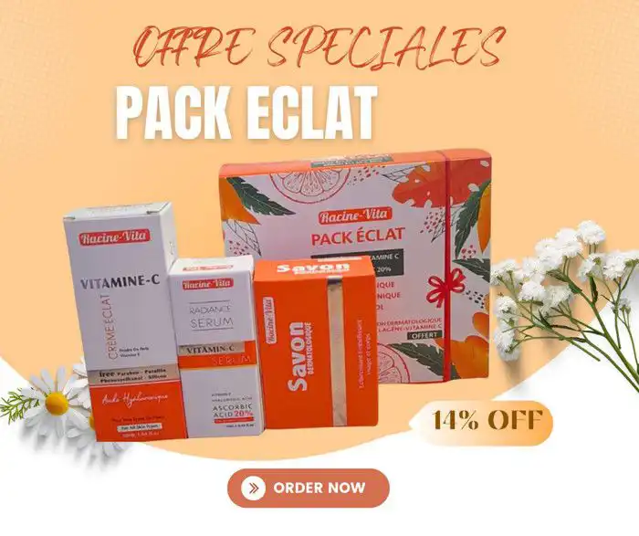 AAANN06374_img1 Racine Vita Duo pack eclat " Serum Vit C 10ml+Cr eclat Vit C+ savon " – Image 1