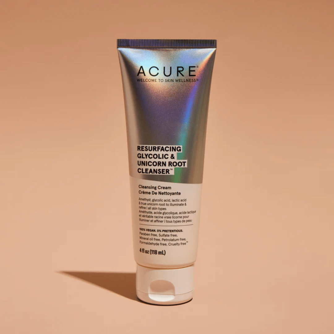 Acure-resurfacing-glycolic-unicorn-root-cleanser-118ml-1 Acure Resurfacing Glycolic & Unicorn Root Cleanser 118ml – Image 1