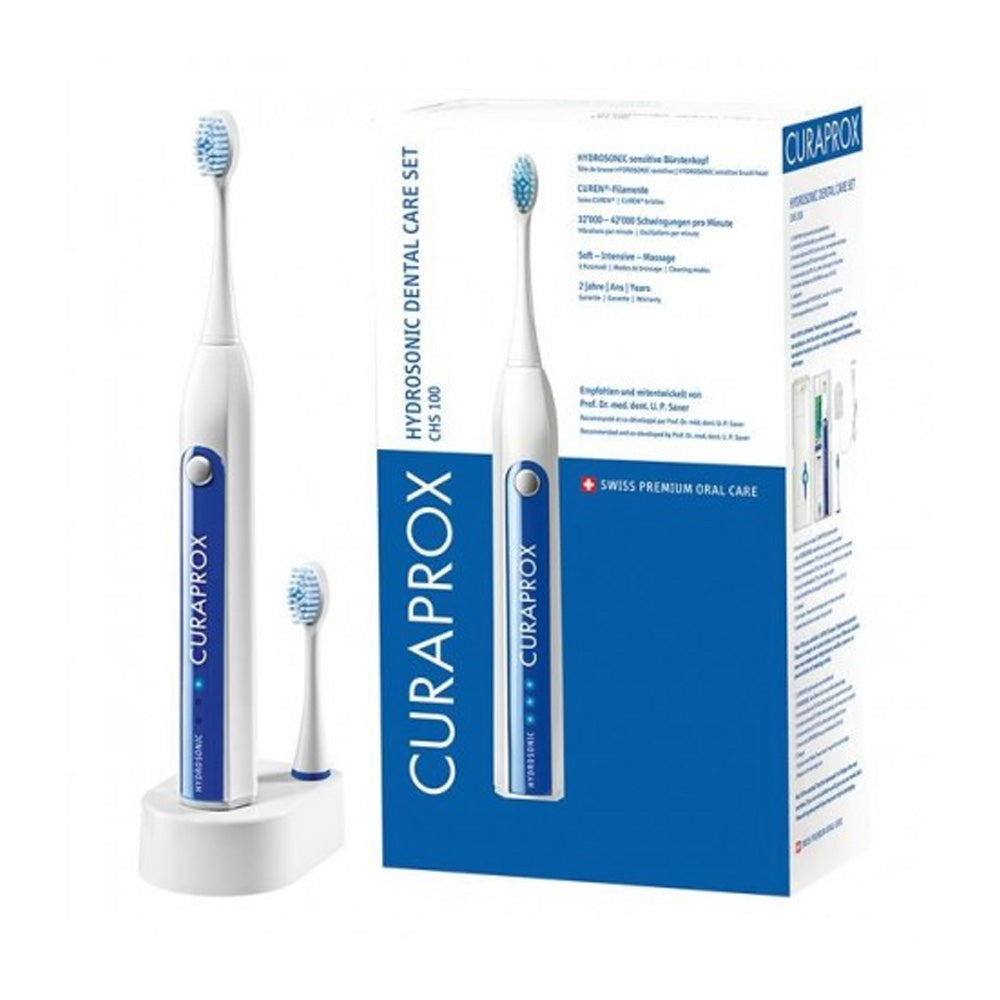 Curaprox-Brosse-a-Dents-Hydrosonic-Dental-Care-Set-CHS-100-prix-maroc-parapharmacie-casablanca CURAPROX HYDROSONIC CHS 100 BROSSE ELECTRIQUE – Image 1
