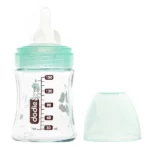 DODIE BIB INI VERRE 150ML VERT OISEAUX 0-6M