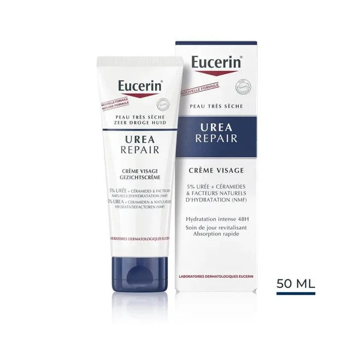 Eucerin_UreaRepair_Cr_me_Visage_5_-screen-Nova-para-prix-Maroc_720x Eucerin Creme Visage 5% Uree 50ml – Image 1