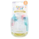 Notre bebe 2 tetines debit +6m bleu