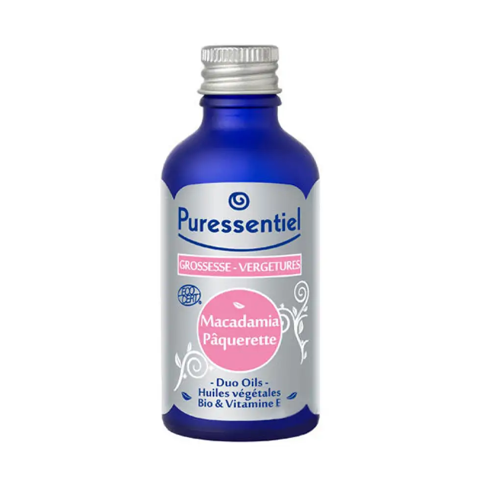 Puressentiel-Duo-Oils-huile-vegetale-grossesse-vergeture-50ml-nova-parapharmacie-maroc Puress Huile Vegetale Grossesse Vergeture Bio 50 Ml – Image 1