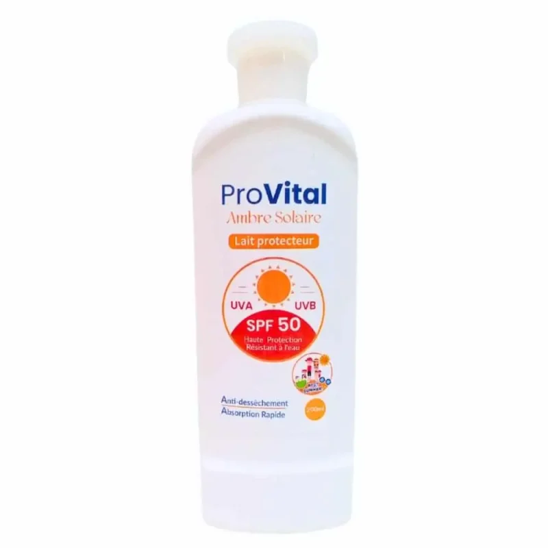 clipboard-image-1755267006-800x800 Pro vital ambre solaire lait protecteur spf50 200ml – Image 1