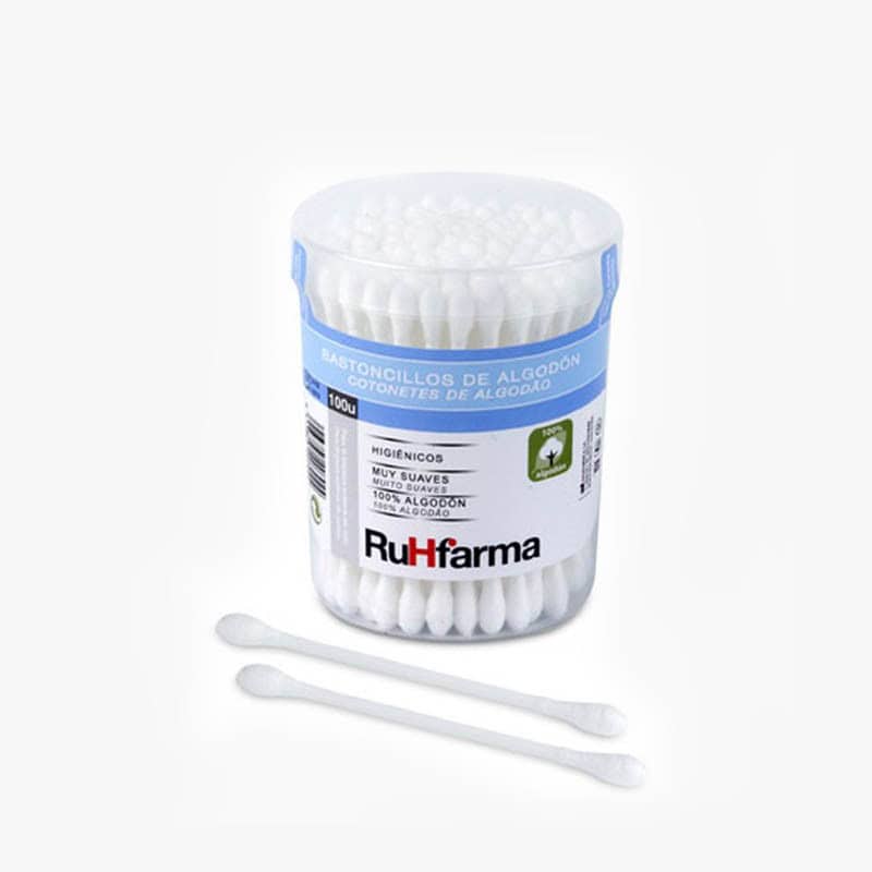 cotons-tiges-100uds COTON TIGE 100 UNITES RUHFARMA – Image 1