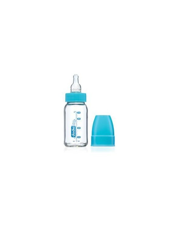 dodie-biberon-verre-col-etroit-bleu-lag-120ml DODIE BIB EN VERRE 120ML BLEU LAG – Image 1