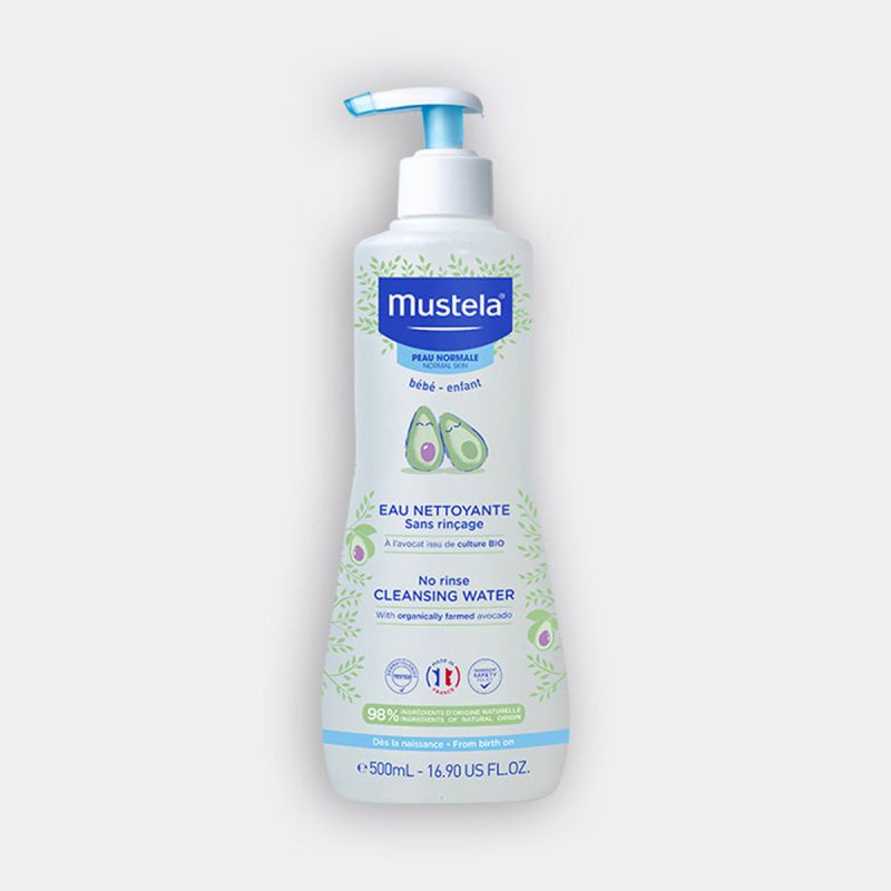 mustela-eau-nettoyante-sans-rincage-a-l-avocat-bio-300ml Mustela eau nettoyant visage & siege 300mL – Image 1