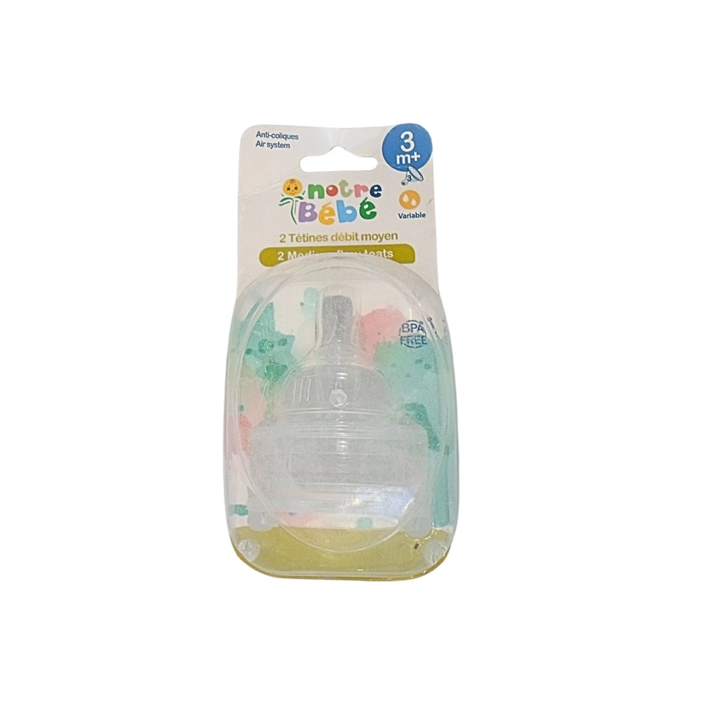 notre-bebe-2-tetines-debit-0m-variable Notre bebe 2 tetines debit +3m bleu – Image 1