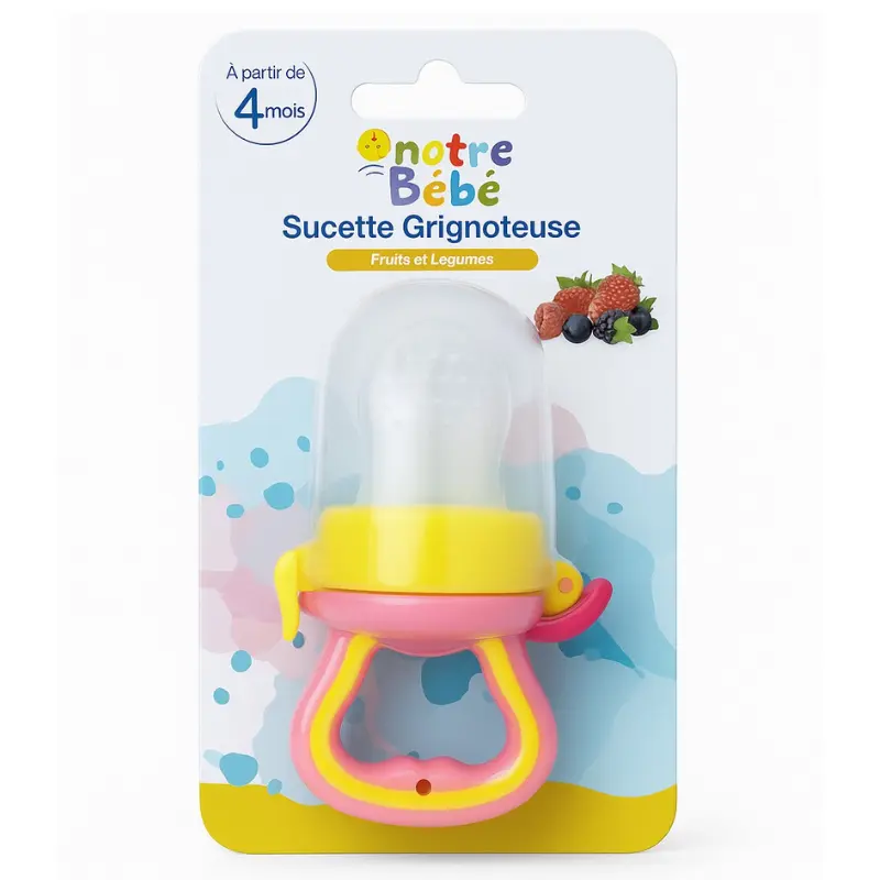 notre-bebe-sucette-alimentaire-fruits-et-legumes-4m-rose_202510011209470001 Notre bebe suc Alimentaire fruits & legumes +4m – Image 1