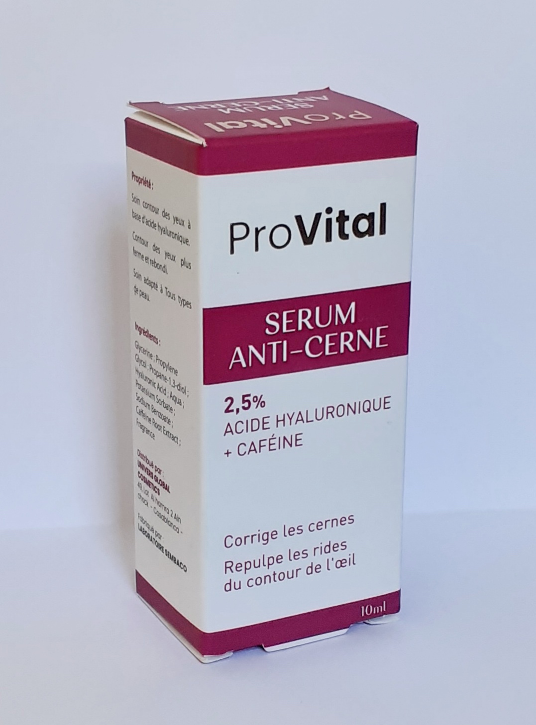 pro-vital-Maroc-Serum-Anti-Cerne-a-base-dAcide-Hyaluronique-25-Cafeine-10ml Pro vital serum anti-cerne 10ml – Image 1