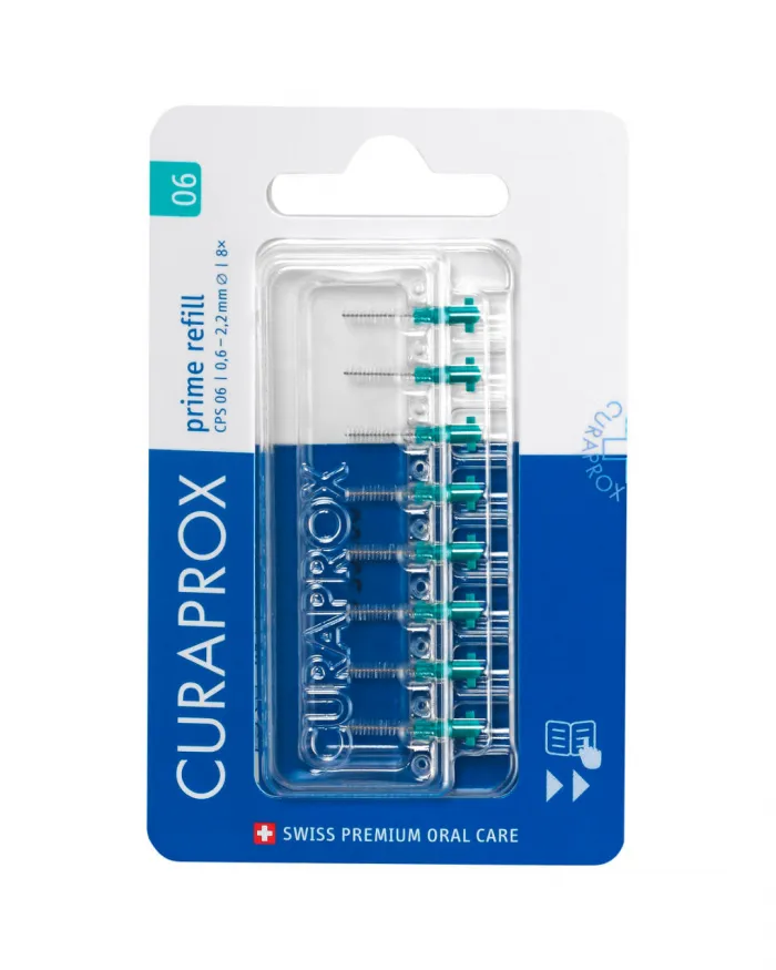 recharges-brossettes-interdentaires-prime-taille-06-8-pcs CURAPROX CPS PRIME PLUS 06 – Image 1