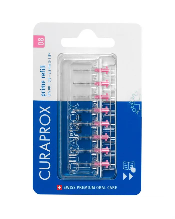 recharges-brossettes-interdentaires-prime-taille-08-8-pcs CURAPROX CPS PRIME PLUS 08 – Image 1