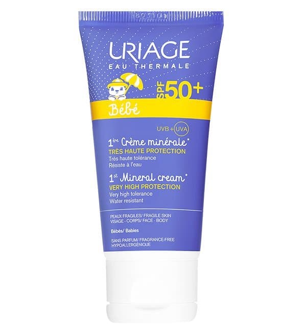 uriage-bebe-ecran-mineral Uriage bb 1er creme mineral spf50+ 50ml – Image 1