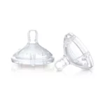 Nuby 2tetines silicone +3m ID1199