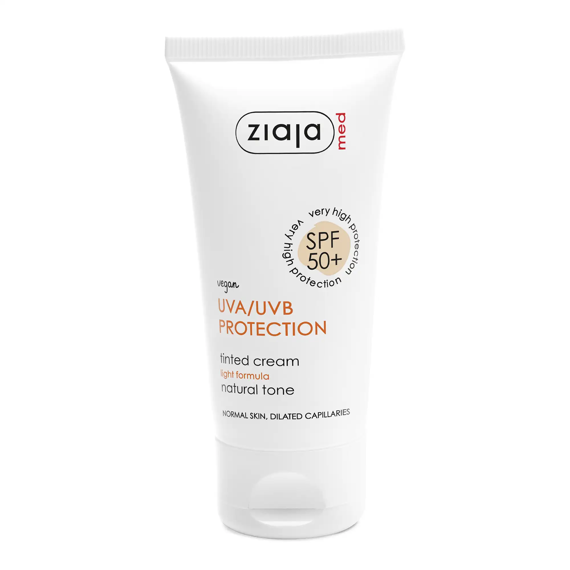 4453093b-aec1-4736-a034-f007797e23c6 Ziaja Med Ecran solaire teinte Natuelle spf50+ 50ml – Image 1