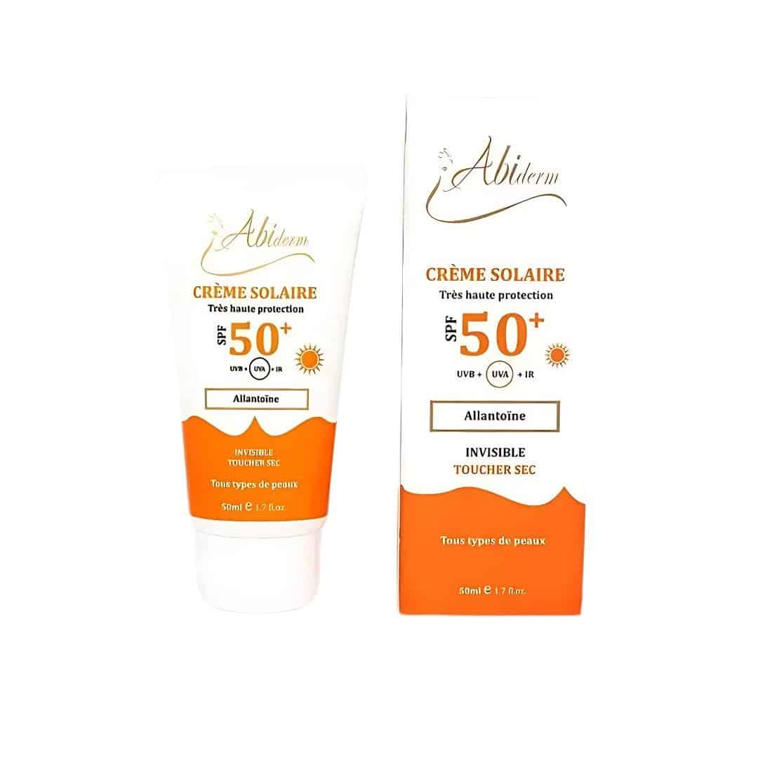 Abiderm-Ecran-solaire-invisible-Toucher-sec-spf50-50ml-1 Abiderm Ecran solaire invisible Toucher sec spf50+ 50ml – Image 1