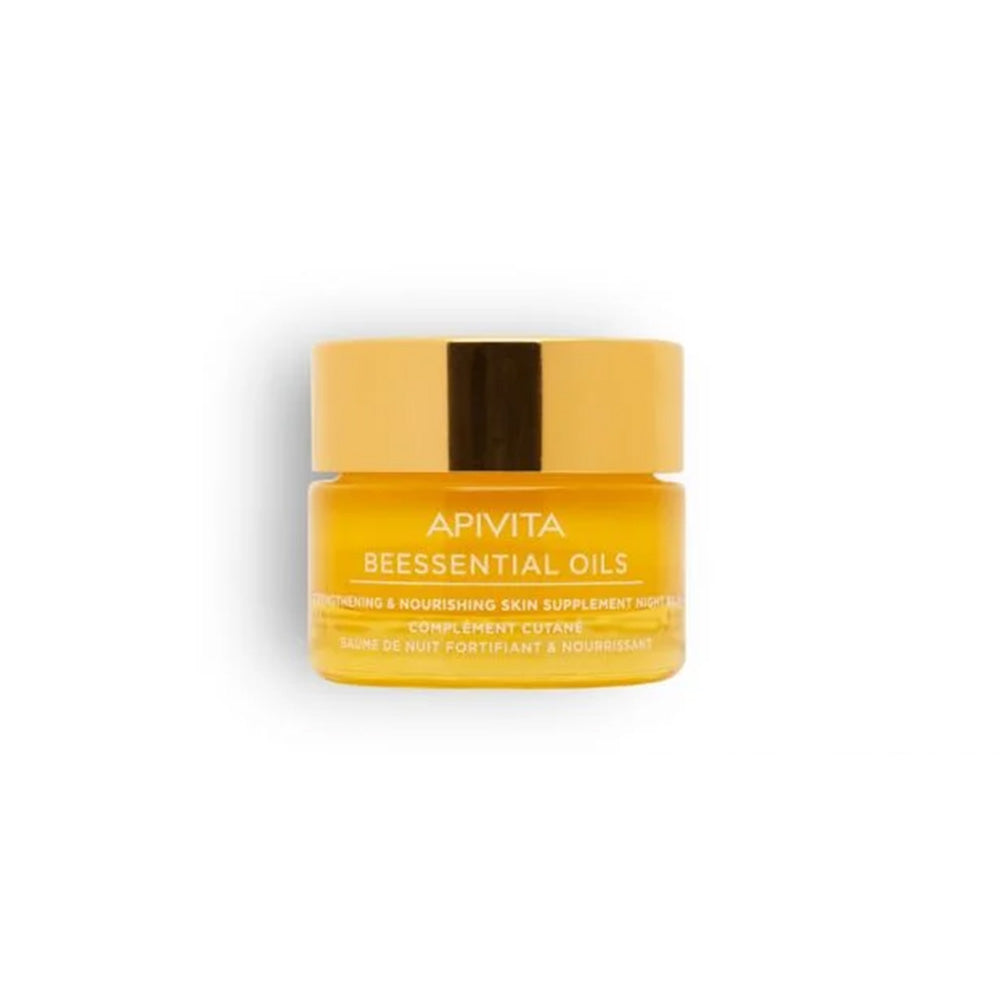 Apivita-Beessential-Oils-Skin-Supplement-Night-Balm-15ml Apivita Beesential oils skin supplemnt Night balm 15ml – Image 1