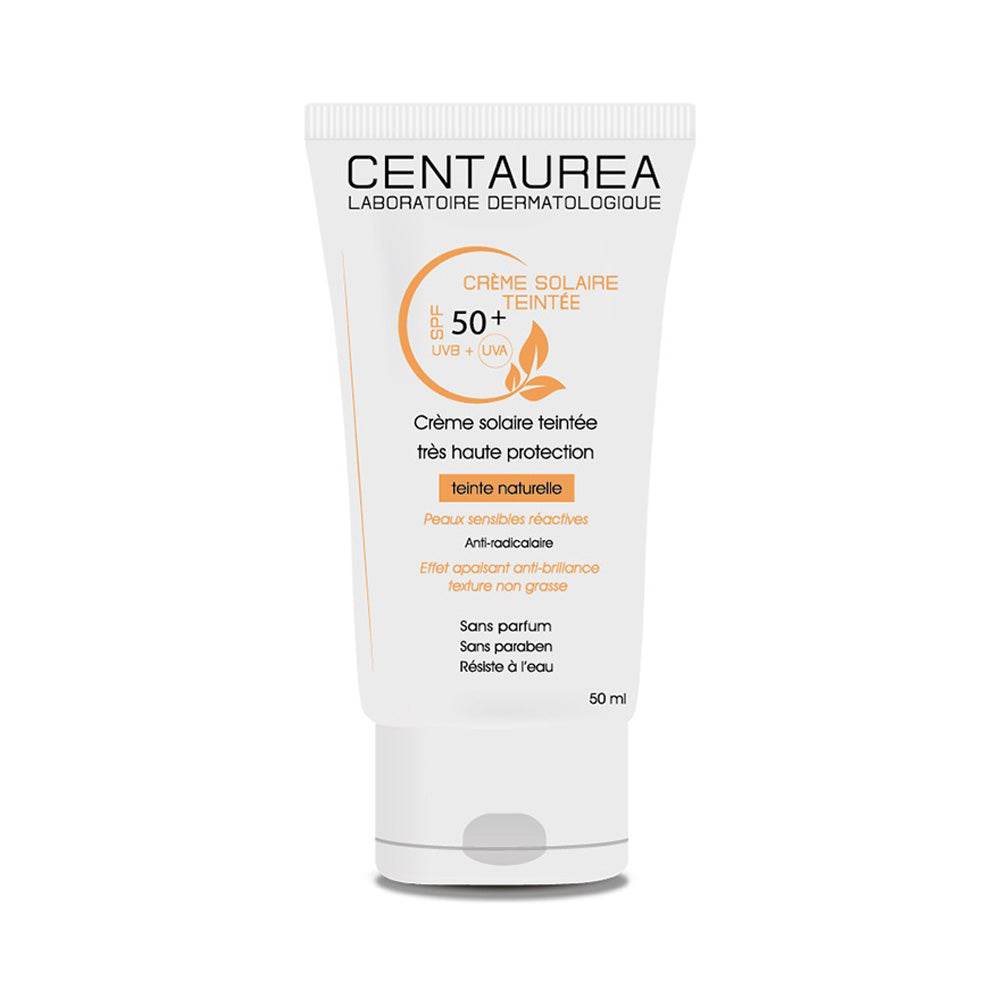 Centaurea-Creme-Solaire-Teinte-SPF-50_-50ml-nova-parapharmacie-maroc Centaurea creme solaire teinte Naturelle spf50+ 50ml – Image 1