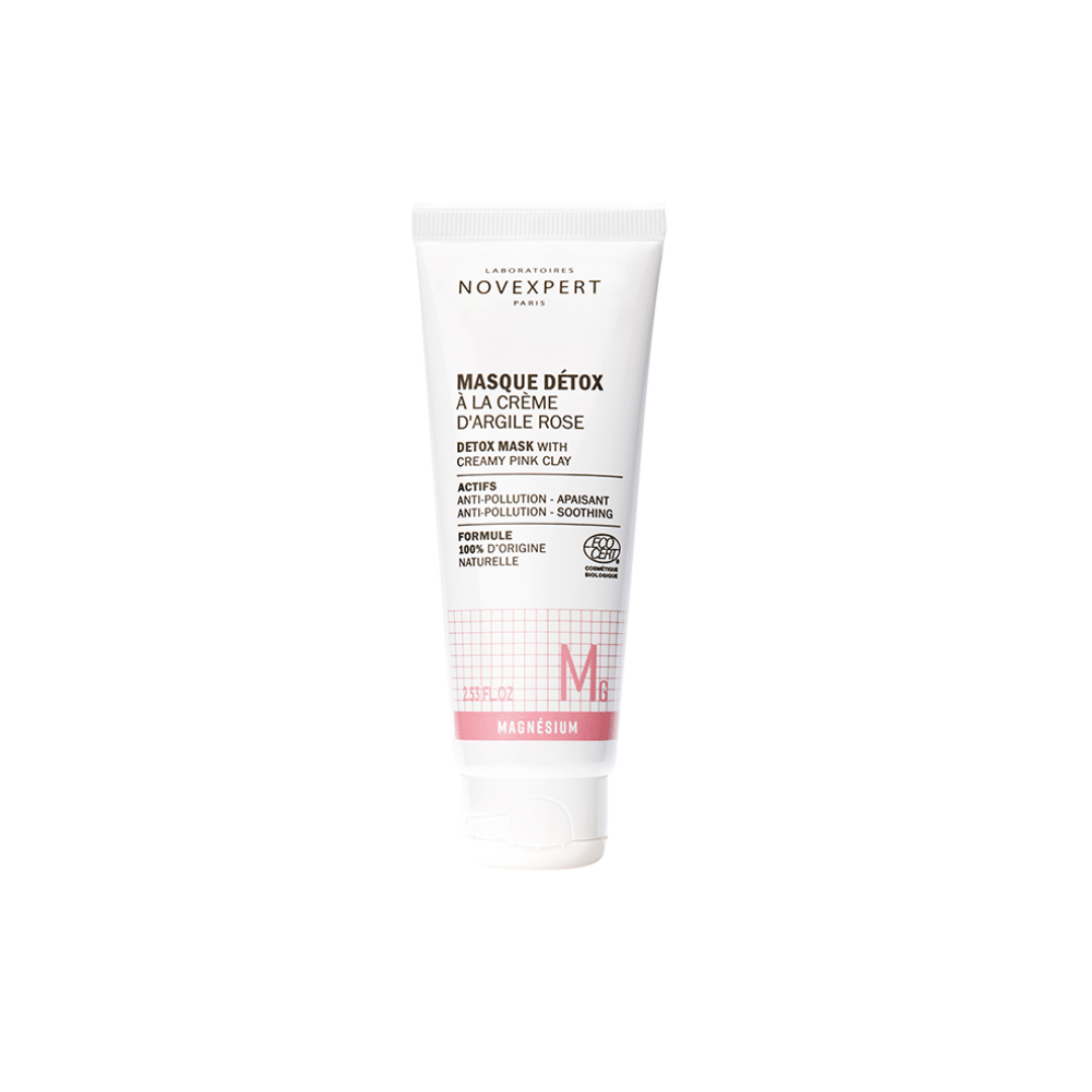 Novexpert-Magnesium-Masque-Detox-a-la-Creme-dArgile-Rose-–-75-ml Novexpert masque detox Argile rose 75ml – Image 1